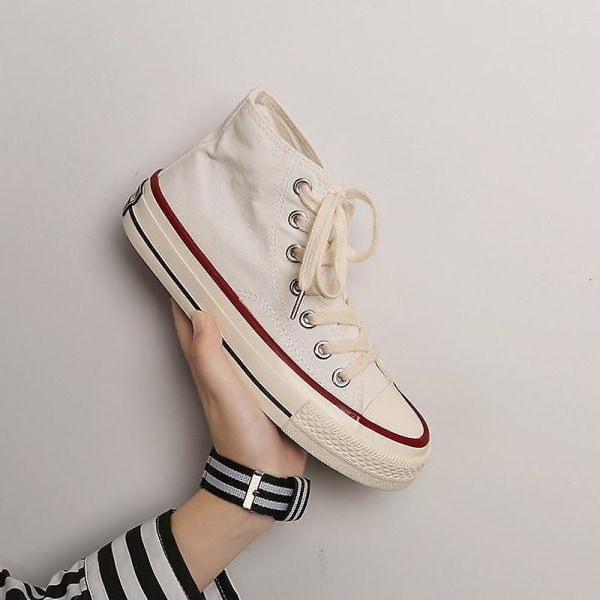 Kvinnor Mode Casual Sneakers Skor White 12