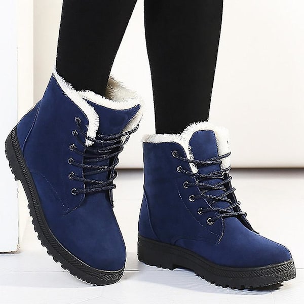 Nya vintermode kvinnor ankelboots Blue1 7 /