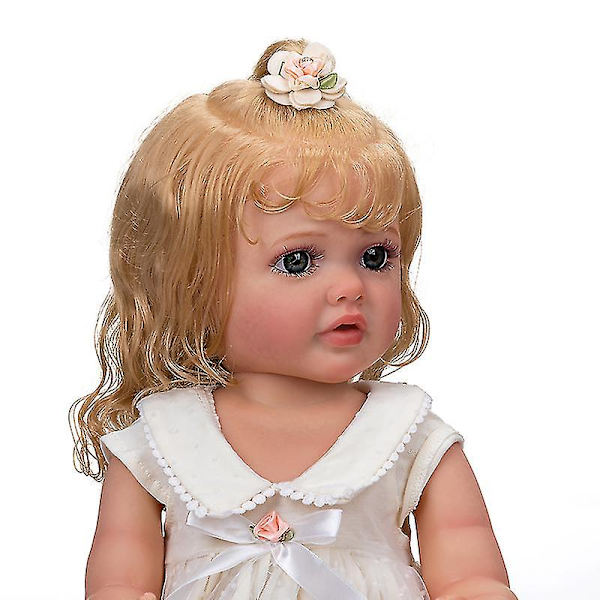 55 cm helkroppsmjuk silikon Vinyl Reborn Toddler Girl Docka Betty 3d målad hud med Genesis Paint Julklapp till flicka