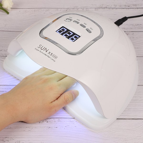 150W Nagelkonst Lampa Tork Snabb Torkning Gel Polish Härdning UV/LED Ljus Manikyr Verktyg EU-kontakt 110~240V