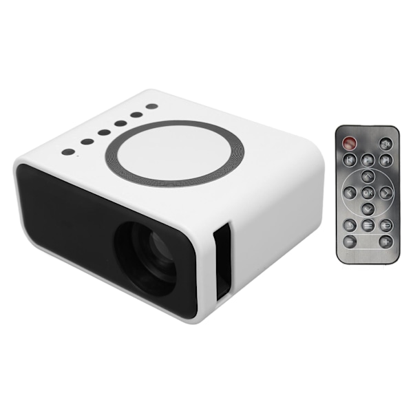 Mini Portabel Projektor Full High Definition 1080P LED Projektor Hemmabio Filmprojektor för IOS för Android Laptop Vit AU-kontakt