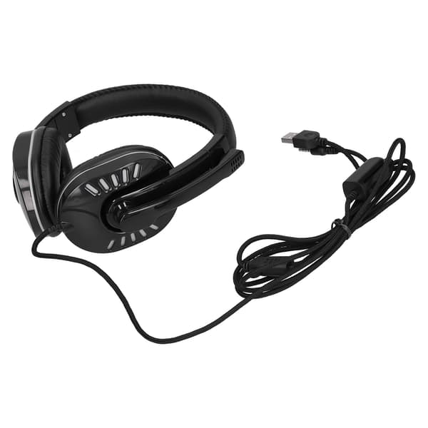 Spelheadset med Luminous Wired Headset med brusreducerande mikrofon för spelkonsol