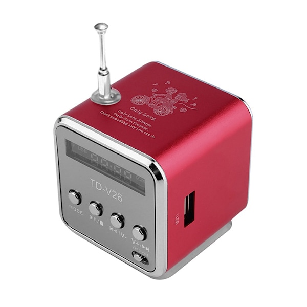 Bärbar Mini USB-högtalare MP3/4 Musikspelare Stöd SD TF-kort USB2.0 Stereo FM-radio