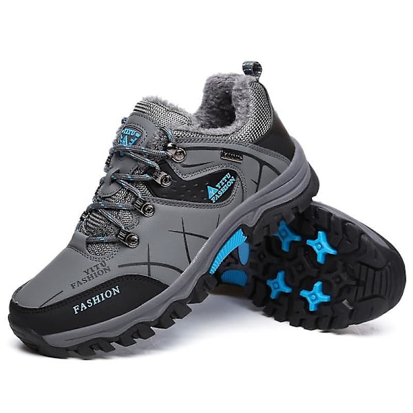 Snöskor för män, vattentäta sneakers av hög kvalitet 18 No Fur Army Green 10.5