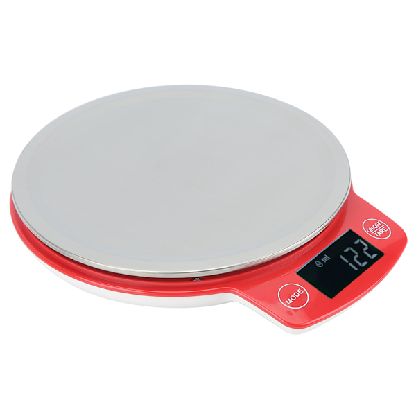 3kg/0,1g Digital köksvåg i rostfritt stål med LCD-skärm, elektronisk matvåg