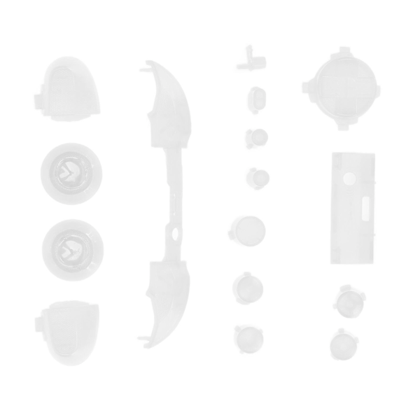 Full Buttons Mod Kits Trigger Full Trigger Modul Set för XBOX Series X för XBOX Series S Kontroller Transparent Vit