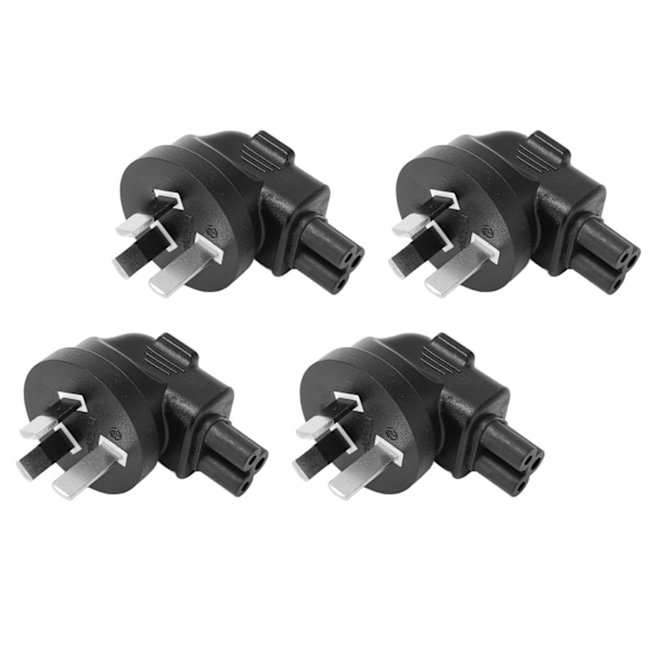 4st AU 3-stiftskontakt till IEC 320 C5 Strömadapter Universell Standard Dator Strömadapter AU-kontakt 100?250V