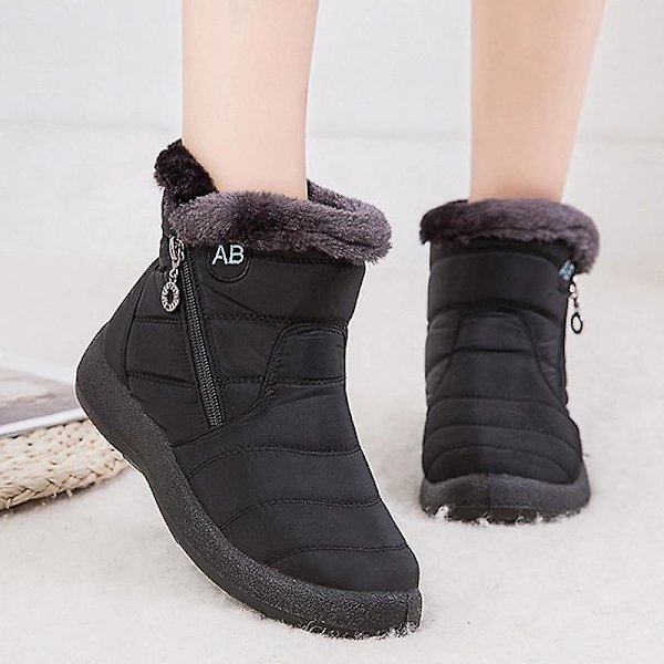 Damplysch varm ankelstövel M407-Black 9