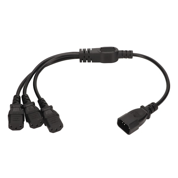 IEC 320 C14 till 3 X C13 Strömkabel Universal 1 till 3 IEC 320 C14 Hane till 3 X C13 Hona Y Splitter Strömadapterkabel