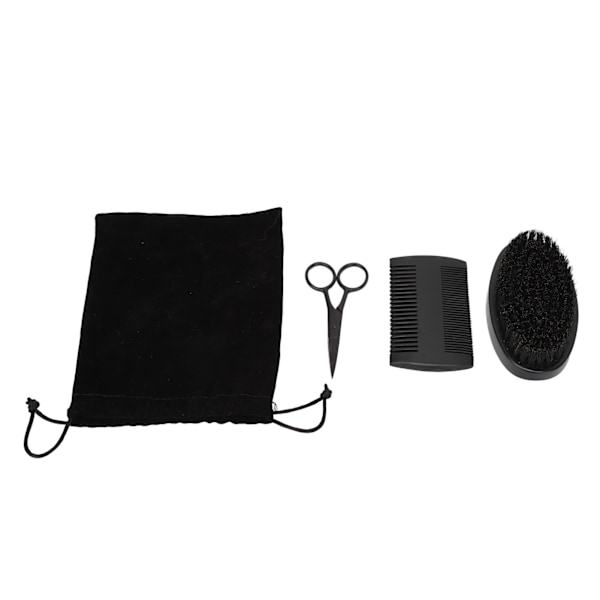 Skäggvårdskit Herr Trimmer Set Styling Kam Rostfria Saxar Presenter för Män