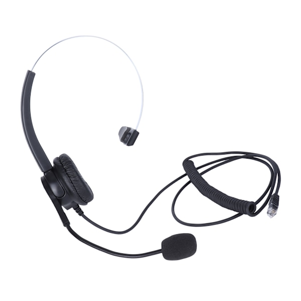 VH500?RJ9 Telefonheadset Justerbart Hörlurar med Brusreducerande Mikrofon