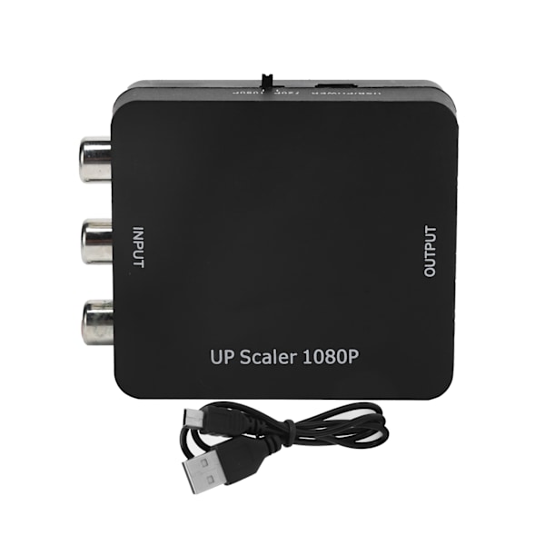 AV till HD Multimedia Interface Konverterare Portabel DVD-spelare Ljud Video Adapter för NTSC/PAL