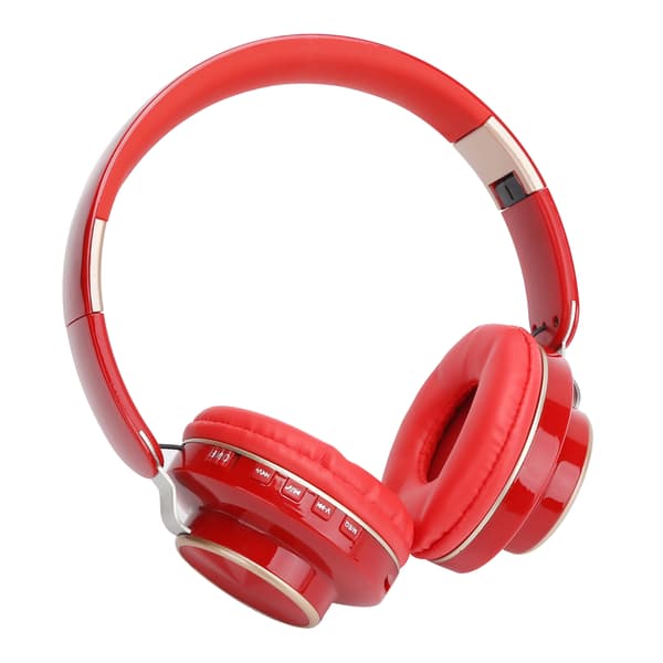 08S Bluetooth-headset 5.0 HiFi Vikbart Teleskopiskt Sport- och Datorspelshörlurar Röd