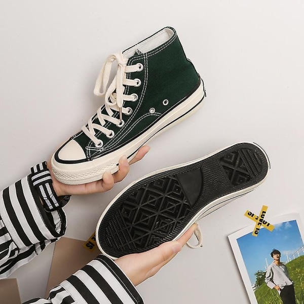 High Top Casual Shoes, Casual Sneakers green low 7