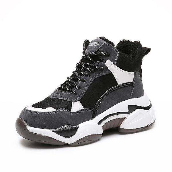 Vintersneakers för damer, löparsko som andas H2121 black 6