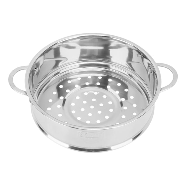 Ånggaller Dubbla Öron 304 Rostfritt Stål Dränerande Design Ångkorg för Kök Bullar Grönsaker Silver