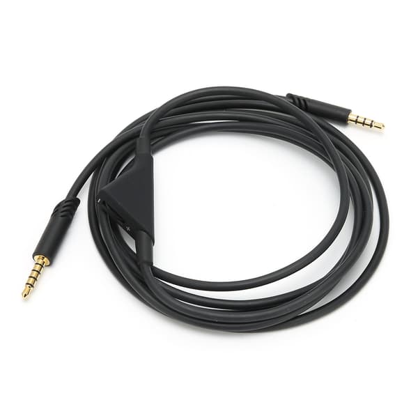 2M Hörlurskabel Plug and Play Ljudkabel Volymkontroll för Logitech Astro A10 A30 A40