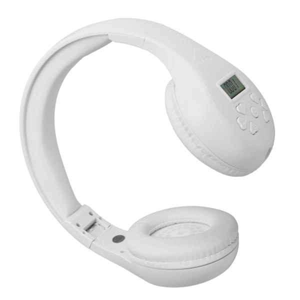 HRD601 Headset FM Bluetooth Hörlurar Vikbara Kort Mobil Musik Spel Öronproppar för Utomhus Vit