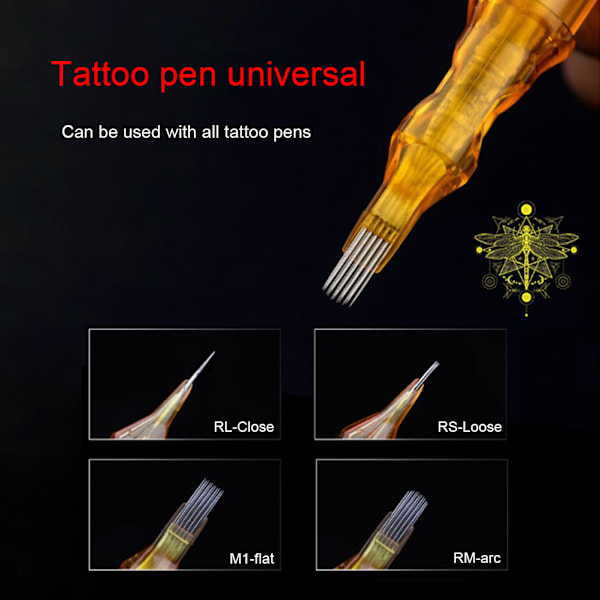 20 st Tatueringspatroner Engångsnålar