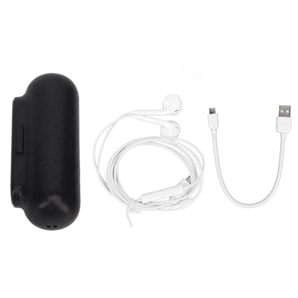 AI Intelligent Recorder Röstaktiverad Stark Magnetisk Adsorption HD Brusreducerande Spela in Enhet för Studie Arbete Engelska, Svart 16GB
