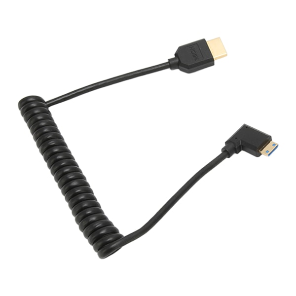 HD Multimedia Interface-kabel 8K 48Gbps Höger Vinkel Mini HD Multimedia Interface till HD Multimedia Interface-kabel