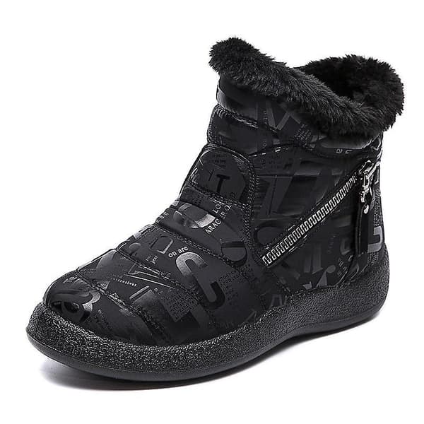 Vintermode för kvinnor, casual vattentäta snökängor gray boots 41