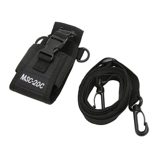 Walkie Talkie Hållare Lättviktig Portabel Universal Nylon Radiofodral Väska för 2-vägsradio MSC 20C