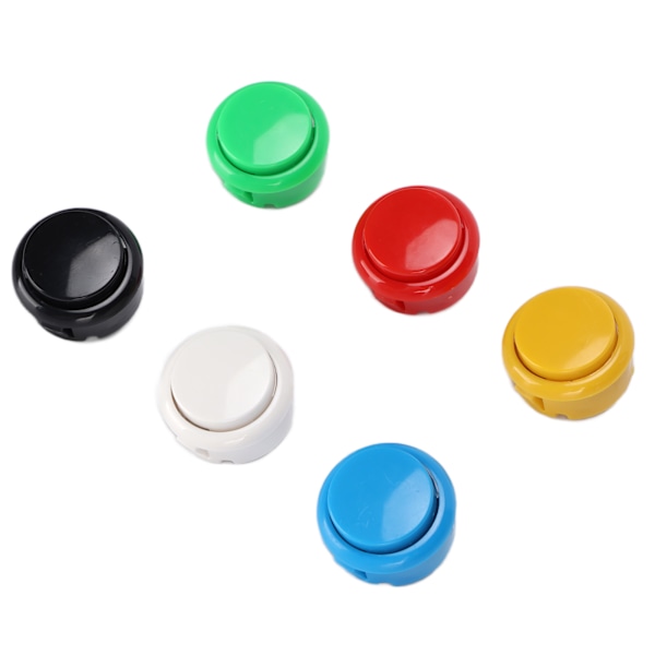 QM070919 12 st Arcade Joystick Spelkonsol Knappar Hållbara 30mm Ersättningsknappar för Arcade Joystick Spelkonsol