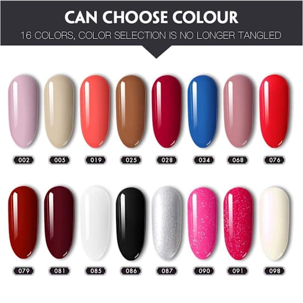 5 st Ett Steg Semi-Permanent Nagellack Pennor 3 i 1 Gel