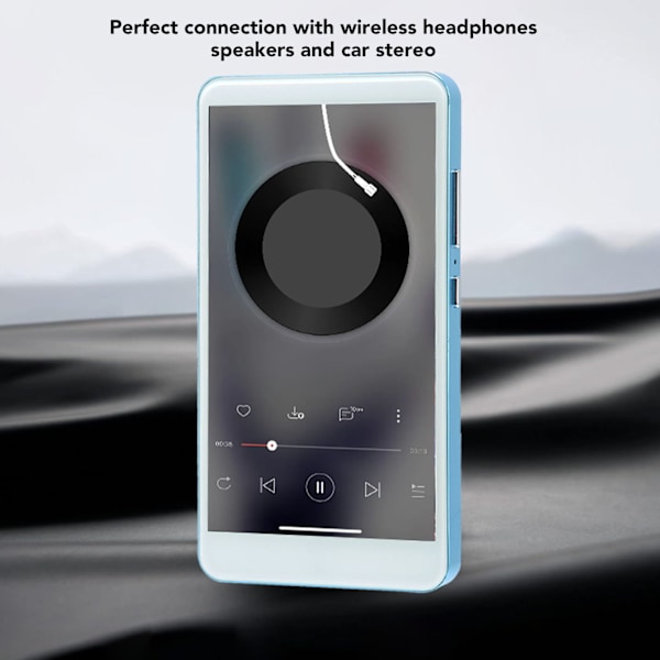 Bluetooth MP4-spelare 5 tum HD pekskärm HiFi brusreducering bärbar WiFi musikspelare med kamera för Android Blå