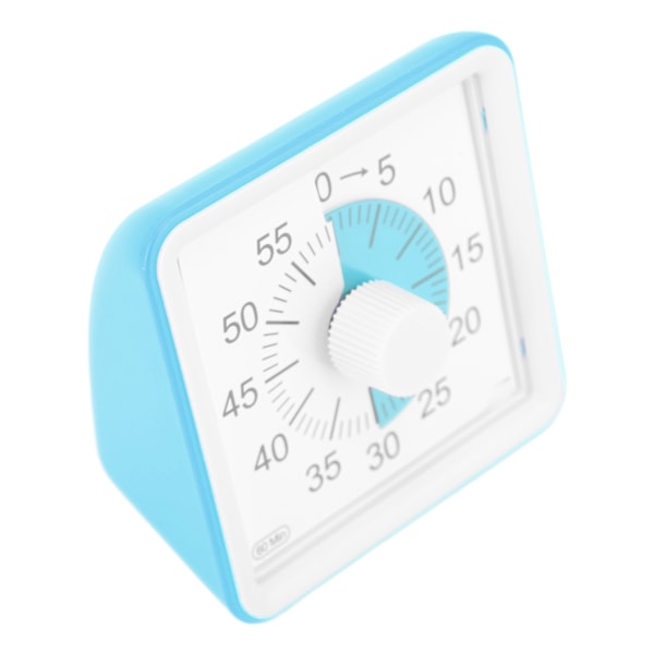 Visuell Timer Tyst Räkning 60 Minuter Nedräkningstimer för Studenter Kök Blå