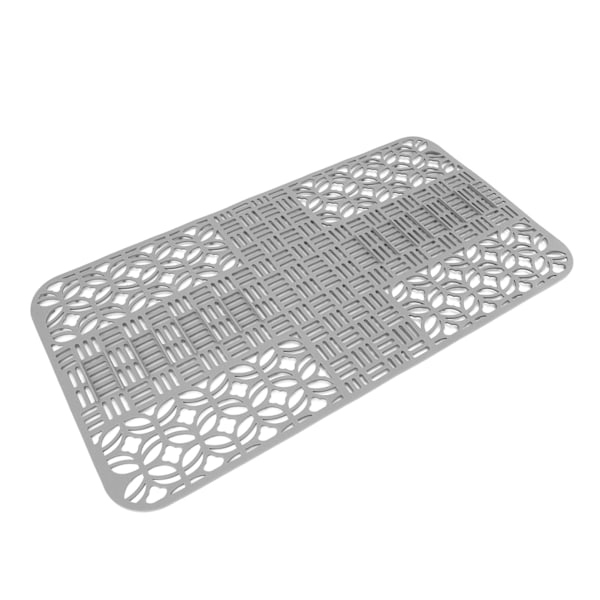 Diskho Mattor Silikon Halkfri Värmebeständig 66x35cm Stor Storlek Fyrkantig Urholkad Diskho Skydd för Kök Grå