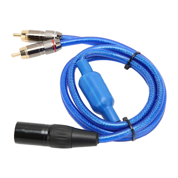 XLR Hane till Dubbel RCA Ljudkabel 1m Stereo XLR 3 Pin till 2 X Phono RCA Kontakt Adapter Y Splitter Kabel för TV Förstärkare