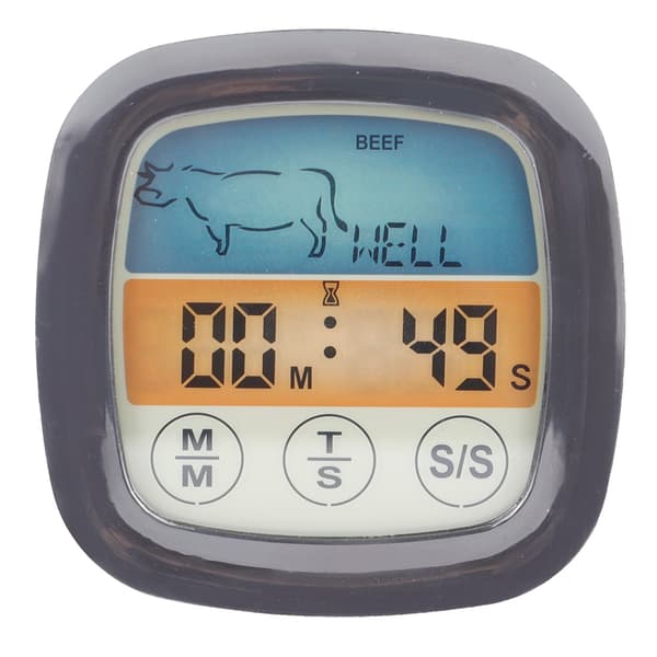 BBQ Termometer Kött Matlagningsprob Termometer med Timer Temperaturmätningsverktyg