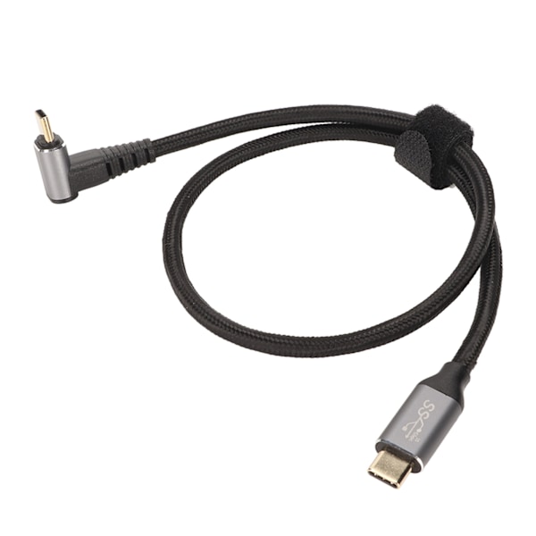 90 Graders USB-C-kabel 4K 60Hz Stöder PD100W Typ C 3.1 Gen2 Full Function USB-C Snabbladdningskabel för Steam Deck 50cm/19.7in