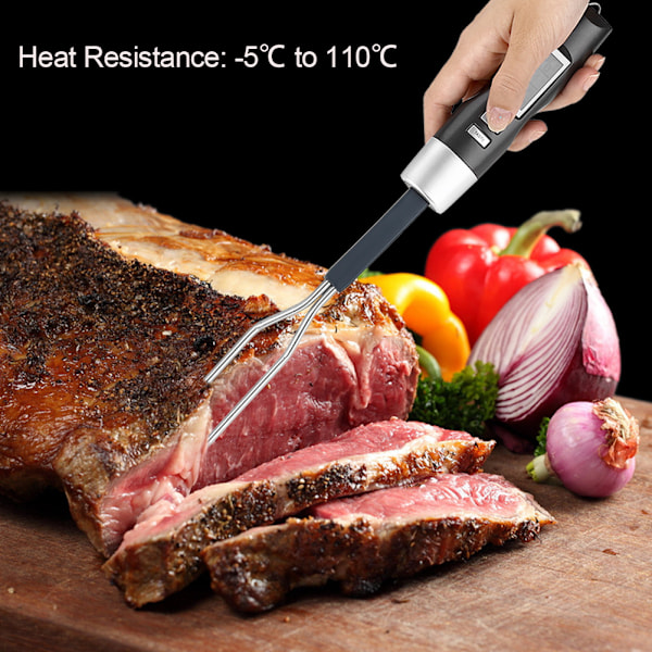 LCD Display Kötttermometer BBQ Picknick Mat Temperaturmätare Kök Matlagning Bageri Gadget