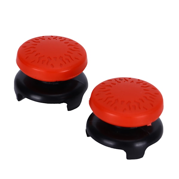 2 st Thumbstick Mjuka Silikonöverdrag Grepp Stick Joystick Controller Spelkontrollknappar för PS5 Röd