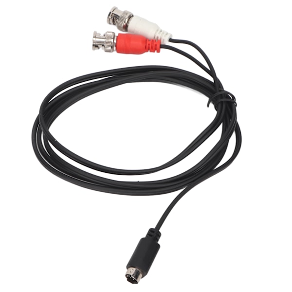 MINI DIN 4-stift till 2 BNC-kabel 1,5 m MINI DIN 4PIN hane till 2BNC hane Y-splitterkabel för Capture Card-övervakning