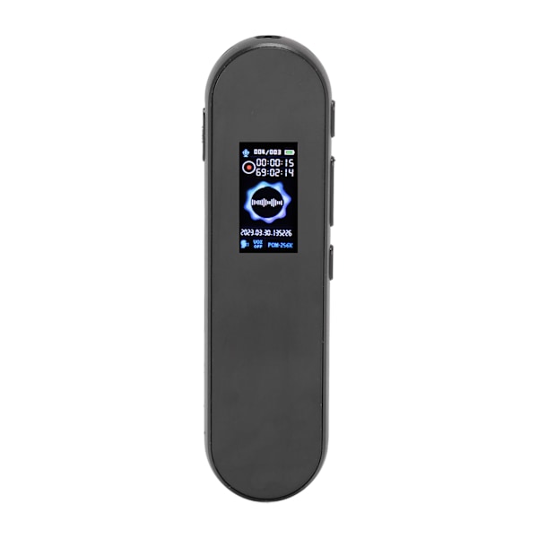 Digital Röstinspelare Brusreducering MP3-inspelare Bärbar Röstaktiverad Inspelningsenhet för Föreläsningar Möten Intervjuer 16GB