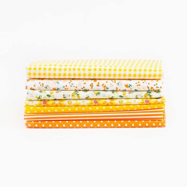 7 st Blandat Fat Quarter-paket Quilt Quilting Bomullstyg Sömnad DIY Set