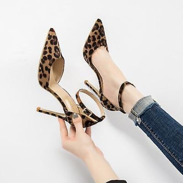 Office Pumps Skor, Animal Print Toe Skor 8 / N