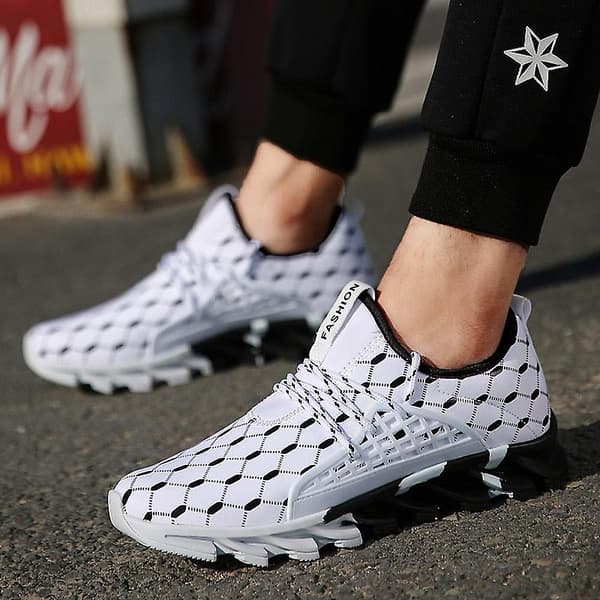 Nya Herr Snörskor Mesh Sneakers White 40