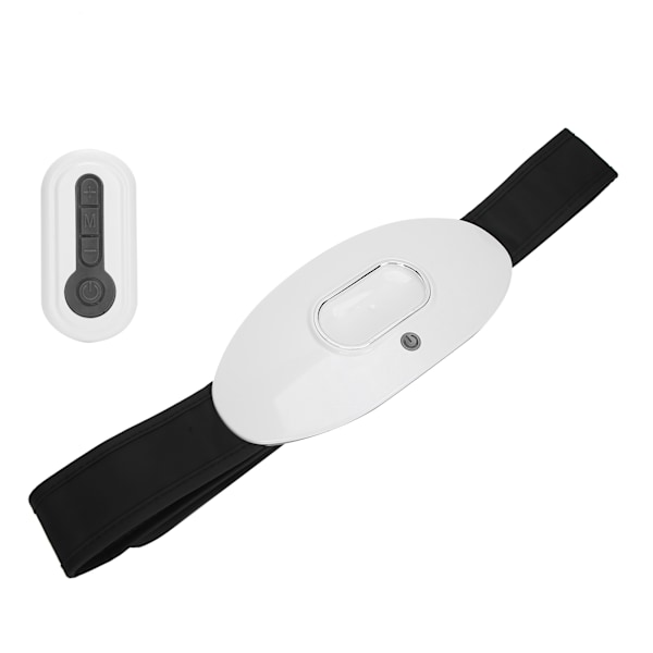 USB Uppladdningsbart Menstruationsvärmebälte Midja Buk Massage Smärtlindring (Vit Fjärrkontroll Typ)