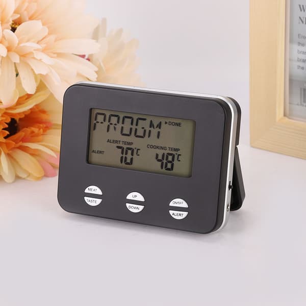 Digital mat- och köttermometer med timer och sond för hemmaköket