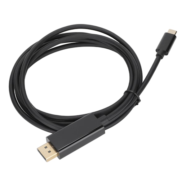 Type C till Displayport Kabel 4K HD Guldpläterad Förhindrar Störningar 10Gbps Type C till DP Sladd för TV Projektor PC 1.8m
