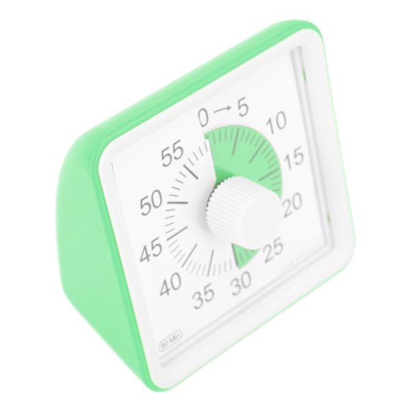 Visuell Timer Tyst Tyst Räkning 60 Minuter Nedräkningstimer för Studenter Kök Grön
