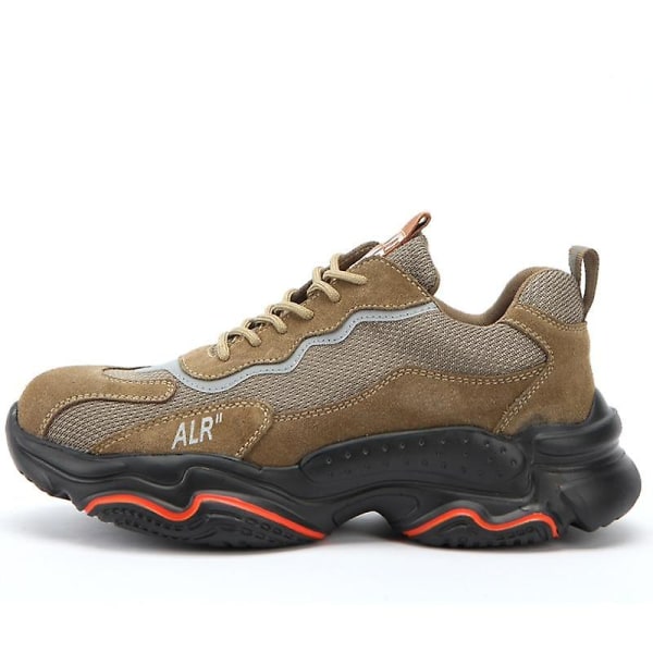 Män Steel Toe Cap Skor, punkteringssäkra säkerhet Work Sneakers 310-gray 40