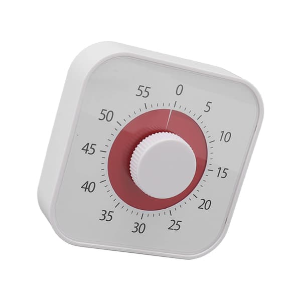 60 min Visuell Timer Tyst Nedräkning 60 Minuter Barn Visuell Timer för Kök Matlagning Timing