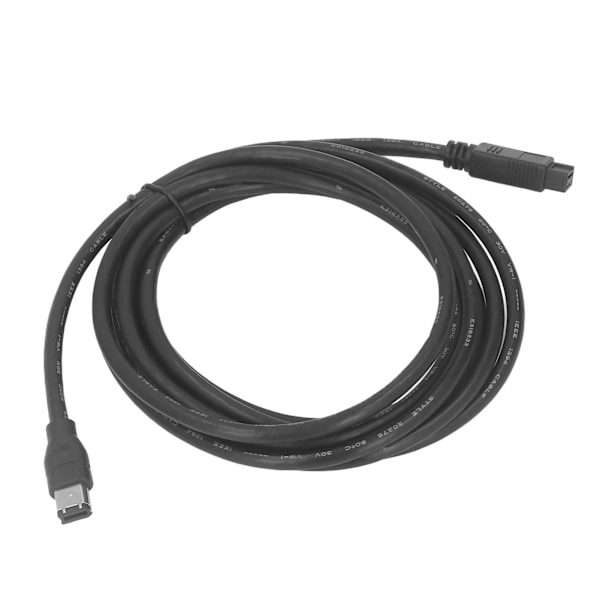 IEEE1394 Firewire DV-kabel 9-stift till 6-stift Hane till Hane Firewire-kabel för videokamera Digitalkamera Skrivare Skanner