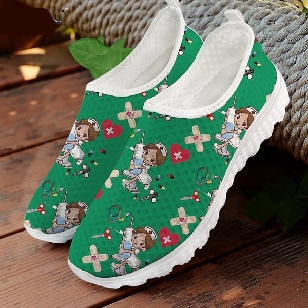 Slip-on sneakers, härliga tecknade skor för kvinnor 42 / P